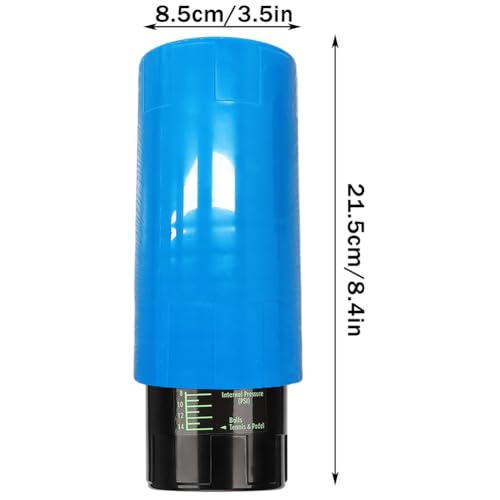 Tennis Ball Keeper-Tennis Ball Pressurizer and Storage Box, 14 PSI, Restores 3 Tennis Balls to Like-New Bounce, Blue