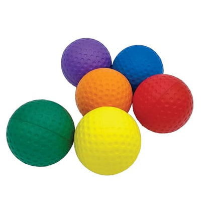2.5 inch Diameter Ultra Skin Oversized Foam Golf Balls, Set of 6 Colors