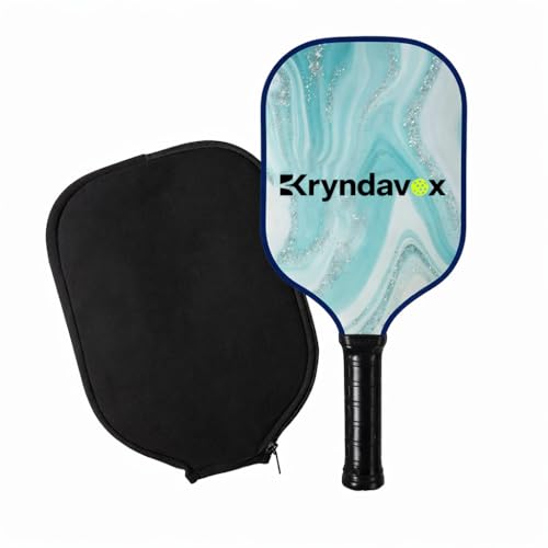 Pickleball Paddles – USAPA Approved Pickleball Racket for Men & Women, Fiberglass/Carbon Fiber Lightweight High-Performance Paddle with Comfortable Grip for Beginners & Pros - color: Fiberglass