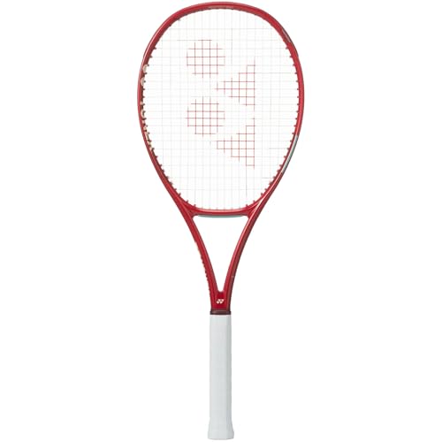 YONEX VCORE 95 Tennis Racquet for Advanced Players | Responsive Spin Racquet with Large Sweet Spot, 16x20 String Pattern & 95in Head | Aerodynamic Spin & Powerful Snapback, Ruby Red, Grip 3 (4 3/8") - size: Grip 3 (4 3/8")