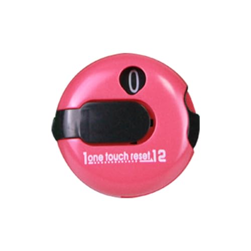 Golf Score Counter with Reset Button & Clip, Easy Attach to Golf Glove, Portable Stroke Tracker for Golf Games - color: Pink + Black, size: 1 Pack