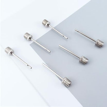 BlingKingdom 6 PCS Ball Pump Needles, Sturdy Air Pumping Pins Football Pump Valves Inflation Needle for Inflating Sports Ball, Basketball, Soccer, Rugby, Volleyball
