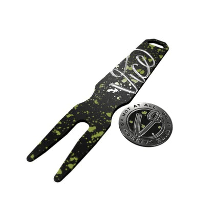 Vice Golf Gator Divot Tool + Ball Marker Set - color: Drip Lime