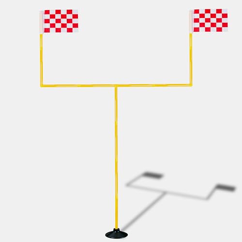 Football Field Goal Post - 6 ft x 4 ft Portable Football Goal Post - Kicking Field Goals-Backyard Field Goal Post for Kids/Youth/Adults -(2 ft-6 ft in Height)