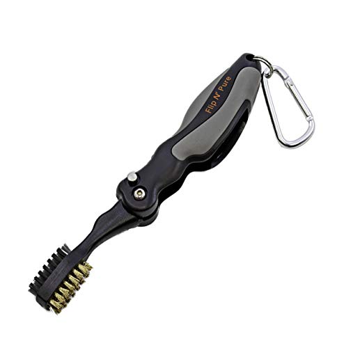 JEF World of Golf Flip 'N' Pure Brush - color: Black/Gray