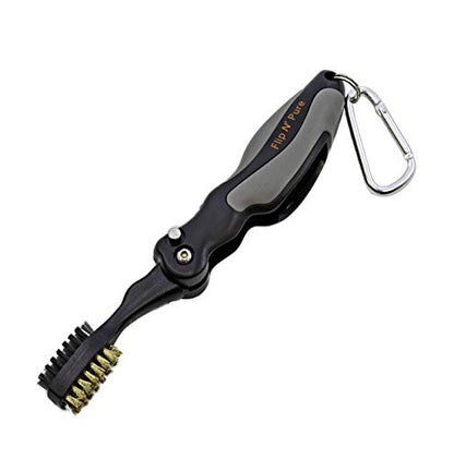 JEF World of Golf Flip 'N' Pure Brush - color: Black/Gray