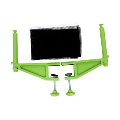 Yiju Table Tennis Net Post Set Practice Easily Set up Replacement Ping Pong Mesh Rack Ping Pong Clamp Net for Game Travel Training - color: Green