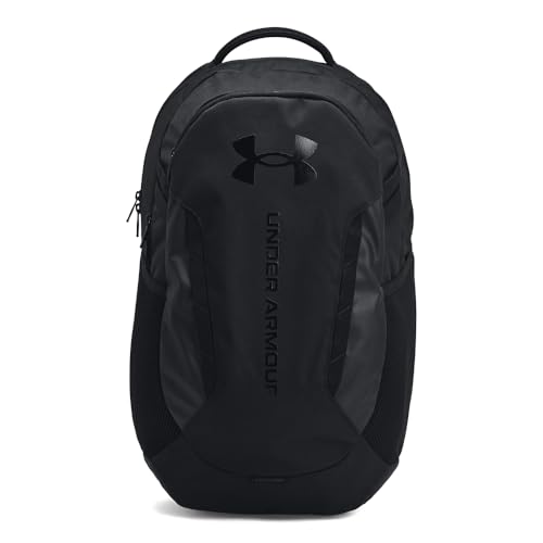 Under Armour Unisex-Adult Hustle 6.0 Backpack - Mens and Womens, (003) Black/Black/Black, One Size Fits Most - color: (003) Black / Black / Black, size: One Size