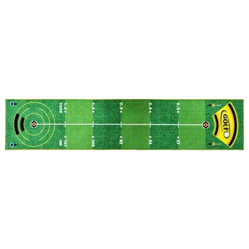 Golf Putting Mat, Professional Training Pad, 19.69x94.49 Inches Tool with Anti Slip Use, Sports Practice Aid, Men Women Prep with Easy Handling, Home Accessories for Indoor Outdoor Travel Office Daily