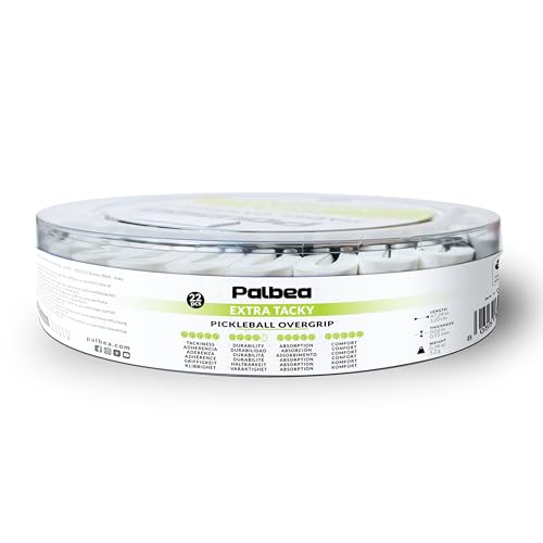 Pickleball OverGrip Tape - Pack of 3/6/12/22/60 - Extra Tacky White Pickleball Grip Tape - High Sweat Absorption & Non-Slip Soft Touch. Accessories Designed to Enhance Your Pickleball Paddle Grip Tape - style: 22-Pack White