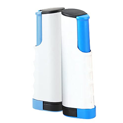 Alomejor Professional Retractable Pong Net Portable Table Tennis Net Gaming Supply for Competition Players Grey Blue