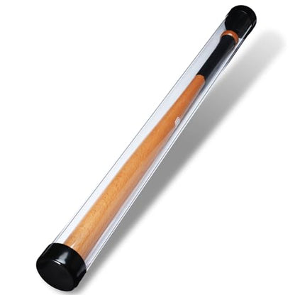 Pangda Baseball Bat Display Case 36 Inches Mahjong Mat Case Protected Plastic Baseball Bat Display Tube Box for Desk Wall(1 Set)