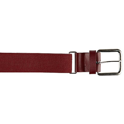 Champro Elastic Baseball Belt with 1.5-Inch Synthetic Tab - color: Cardinal, size: Youth