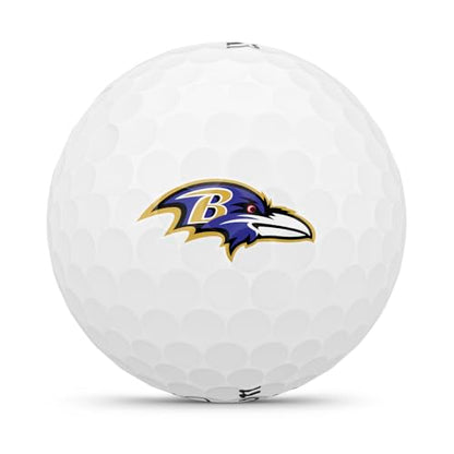 WILSON 2025 Duo Soft NFL Golf Ball - 12 Balls, White, Atlanta Falcons - color: Baltimore Ravens