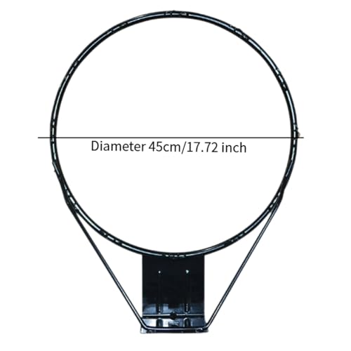 Basketball Hoop Repair Kit Wall Mounted Heavy Duty Replacement for Outdoor Use, Black