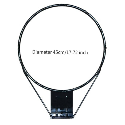 Basketball Hoop Repair Kit Wall Mounted Heavy Duty Replacement for Outdoor Use, Black