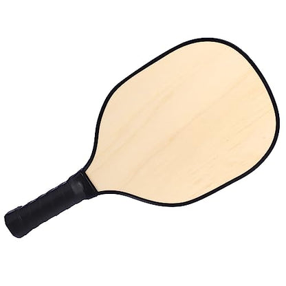 Lightweight Rackets Wood Paddle with Ergonomic Cushion Grip Racket Easy to Use Rackets with Ergonomic Cushion Grip
