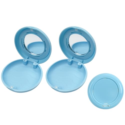 Aligner and Retainer Case, YOUYA DENTAL 2PCS Solid Orthodontic Braces Retainer Case Denture False Box Clear Slim Retainer Mouthguard Holder Teeth Protective Container for Oral Care Dentisty - color: Blue