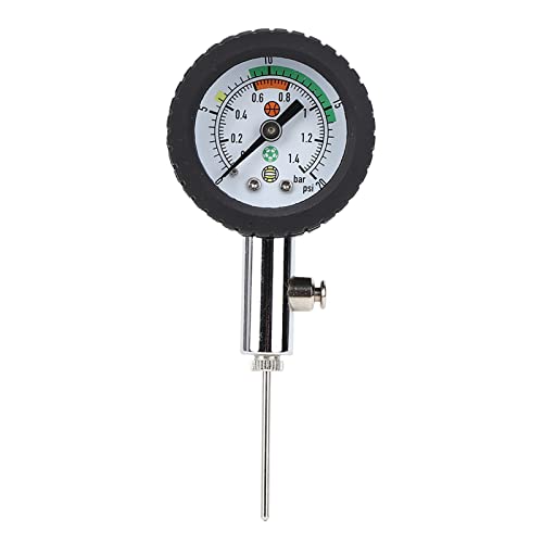 Ball Pressure Gauge Ball Pump Pressure Gauge Inflator, with Removable Needle and Air Valve for Soccer Football Basketball Volleyball