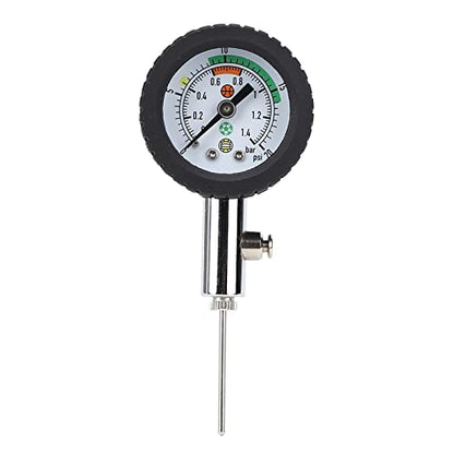 Ball Pressure Gauge Ball Pump Pressure Gauge Inflator, with Removable Needle and Air Valve for Soccer Football Basketball Volleyball