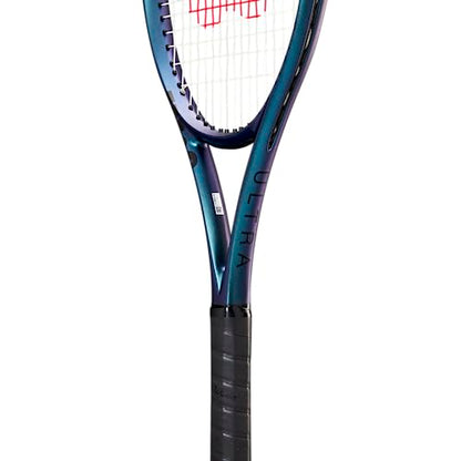 WILSON Ultra 100 V4 Tennis Racket (Unstrung) (4 1/8 inch), Blue