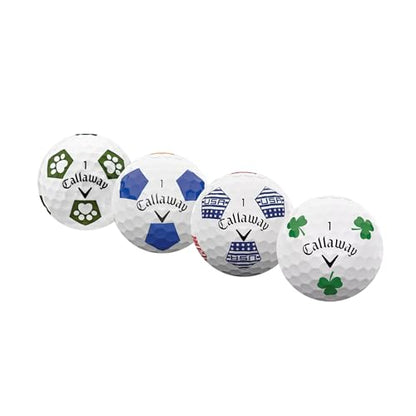 Recycled Golf Balls for Callaway Chromesoft Truvis Mix - Used Golf Balls Bulk 3A Good Condition – Includes Mesh Bag – (24-48) Pack, White