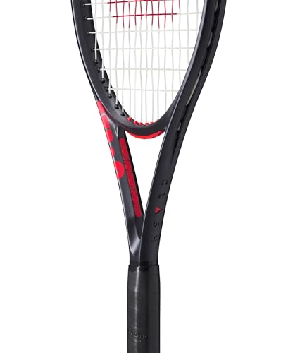 Wilson Clash 100 V3 Strung Adult Performance Tennis Racket - Grip Size 3-4 3/8", Strung with Sensation 16 Natural at Mid Range Tension - size: Grip Size 3 - 4 3/8"