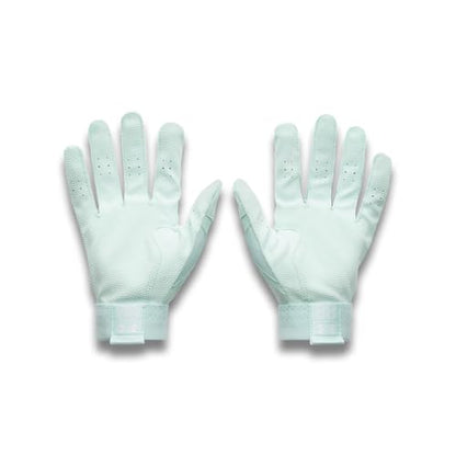 Under Armour Boys Youth Clean Up Baseball Gloves - color: (791) Aqua Float / Aqua Float / Metallic Silver, size: Large