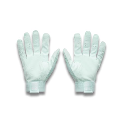 Under Armour Boys Youth Clean Up Baseball Gloves - color: (791) Aqua Float / Aqua Float / Metallic Silver, size: Medium