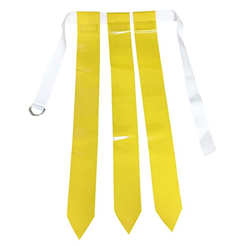 Hotfiary Flag Football Belts for Youth Rugby Flag Training Tag Waist Strap Belt Adjustable Football Match Training Belt - color: Yellow