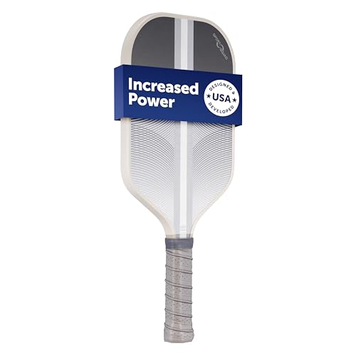 Sport Squad Pickleball Paddles Set of 2 and Single Paddles - Lightweight, Durable & High-Performance Playability - Enhanced Grip & Power - USA Team-Developed Rackets, Sets & Accessories for All Levels - color: Single | Power Paddle | Gray