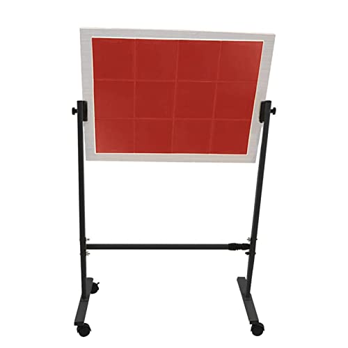 Large Table Tennis Rebound Board with 12 Rubbers, Ping Pong Balls Return Machine Single Training Equipment, Strong Frame and Wheels