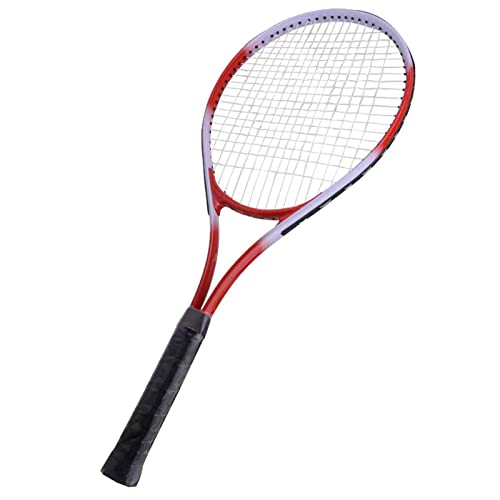 Tennis Racket, with Carry Bag 27 Inch Tennis Racket Single Tennis Racquet Beginner Competition Training Set Tennis Set for Adults Student Women Men - color: Red
