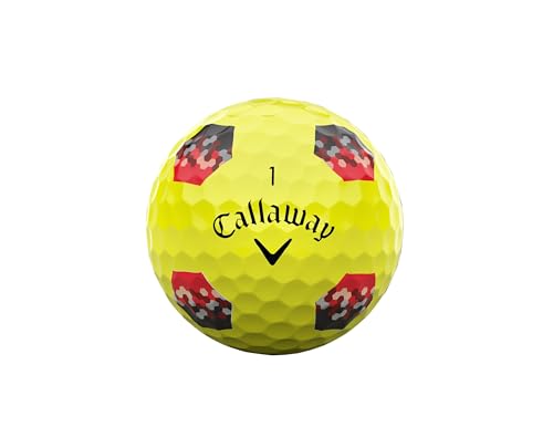 Callaway Golf Chrome Soft 2026 Golf Balls - color: Yellow Tru Track
