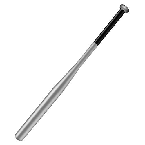 Baseball Bat Steel with Carrying Bag - color: Silver