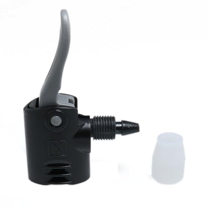 Black Dual Head Bike Pump Adapter Valve Quick Pump Fitting Replacement Nozzle Tire Valve Connector Valve Adapter 2PCS