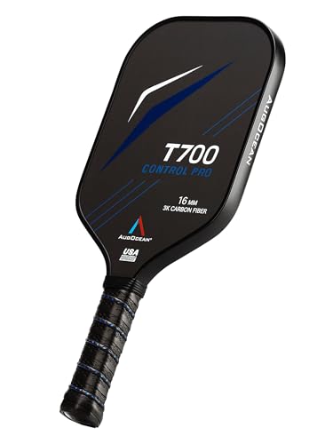 Pickleball Paddles,USAPA Approved Pickleball Paddle Set Pro | 3K Raw Carbon Fiber Textured Surface with High Grit & Spin,16mm Durable T700SC Carbon Fiber Pickle Ball Rackets for Men,Women & Families - color: Black