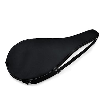 Tennis Bag Lightweight and Padded Tennis Rackets Cover with Adjustable Shoulder Strap - color: Black, size: 27.5"x11.4"