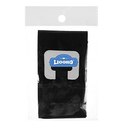Soccer Captain Armband Nylon Football Bands for Adult Youth, Adjustable Soccer Rugby Basketball Player Bands, Black