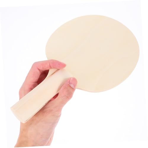 YARNOW Table Tennis Paddles Set of 4 Unpainted Wood Table Tennis Paddle for Kids Adults Indoor Outdoor Use Painting Crafts