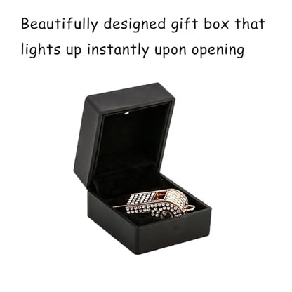Metal Chain Rhinestone Whistle, Necklace Whistle, Suitable for Coaches, Referees,Lifeguard, Sports Activities (Gold) - color: Transparent