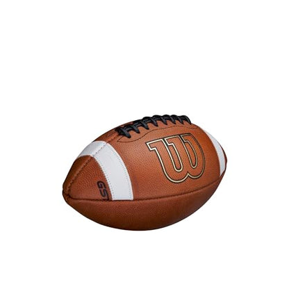 WILSON GST Leather Game Football - style: Youth