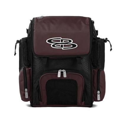 Boombah Superpack Mini Bat Pack - 8" x 12.5" x 18" - Multiple Colors - color: Black/Maroon