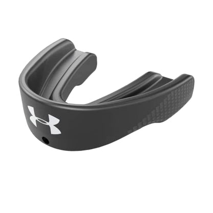 Under Armour Sports Mouth Guard, Custom Fit, Includes Detachable Helmet Strap - color: Black, size: Adult