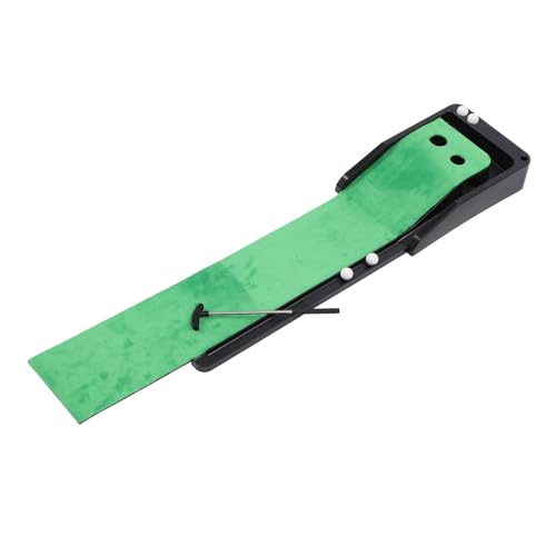 Automatic Ball Return System, Stable Nonslip Design, Kids and Adults Putting Trainer with Green Crystal Velvet Surface, Suitable for Home or Office Practice, Golfpracticemat,