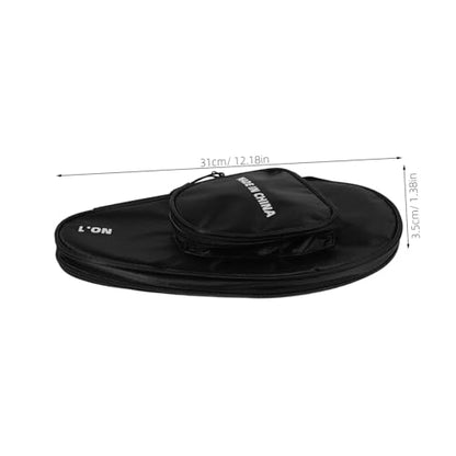 Gourd-shaped Table Tennis Racket Storage Bag Large Capacity Paddle Holder with Protective Cover for Rackets and Balls Stylish and Convenient Organizer for Enthusiasts and