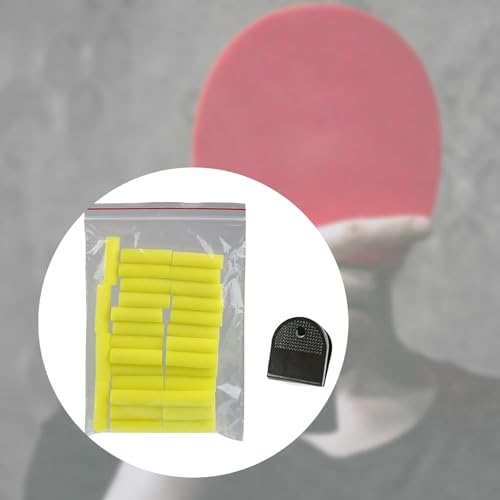 A Set 30 Pcs Cylinder Table Tennis Glues Brush for Water-Base Glues Sponge Wipe Table Tennis Racket Sponge Wipe Brush Set