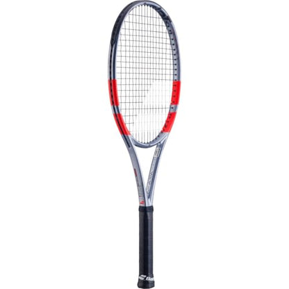 Babolat Pure Strike 100 16x20 4th Gen Tennis Racquet (Carbon Grey) - Strung with 16g Babolat Syn Gut at Mid-Range Tension - color: Natural String, size: 4 3/8" Grip