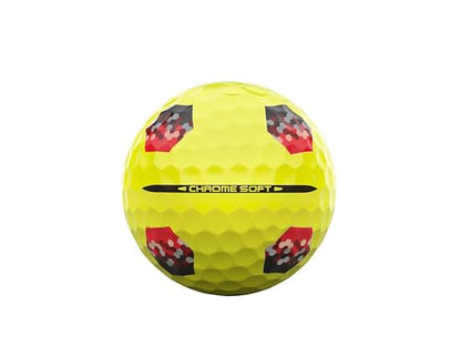 Callaway Golf Chrome Soft 2026 Golf Balls - color: Yellow Tru Track