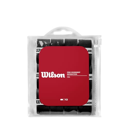 WILSON Sensation Pro Tennis Racquet Over Grip, Black - color: Black, style: Pro Sensation